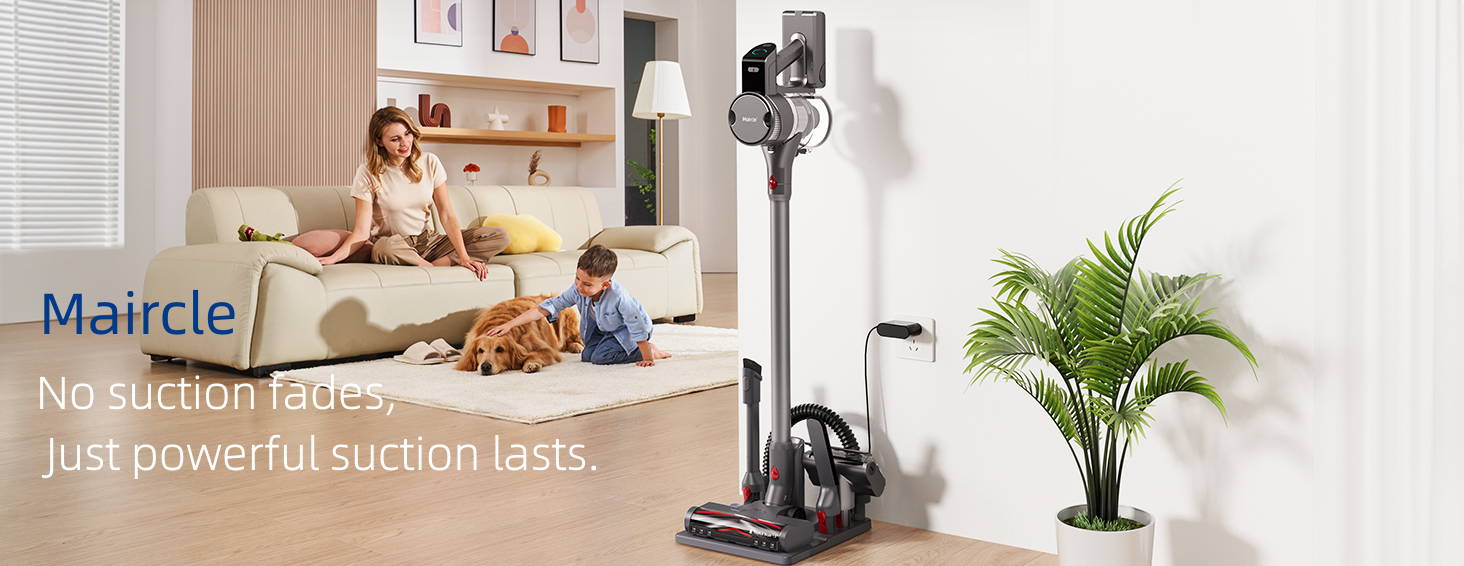 Maircle コードレス掃除機400W強力吸引スタンド付　マルチコーン濾過 Amazon | Maircle コードレス掃除機 400W強力吸引 充電収納一体型